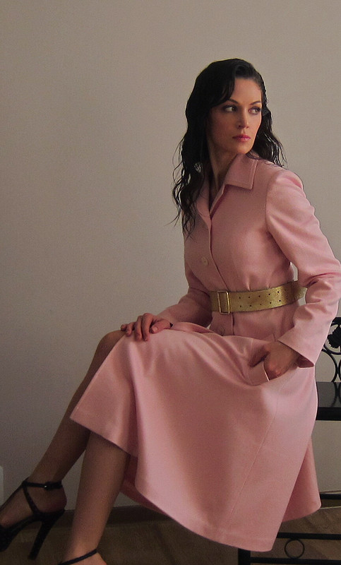 Розовое пальто осень 2013 от ОльгаС