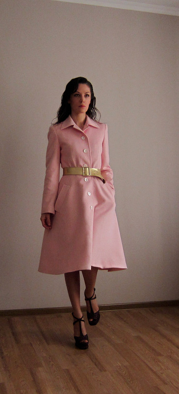 Розовое пальто осень 2013 от ОльгаС