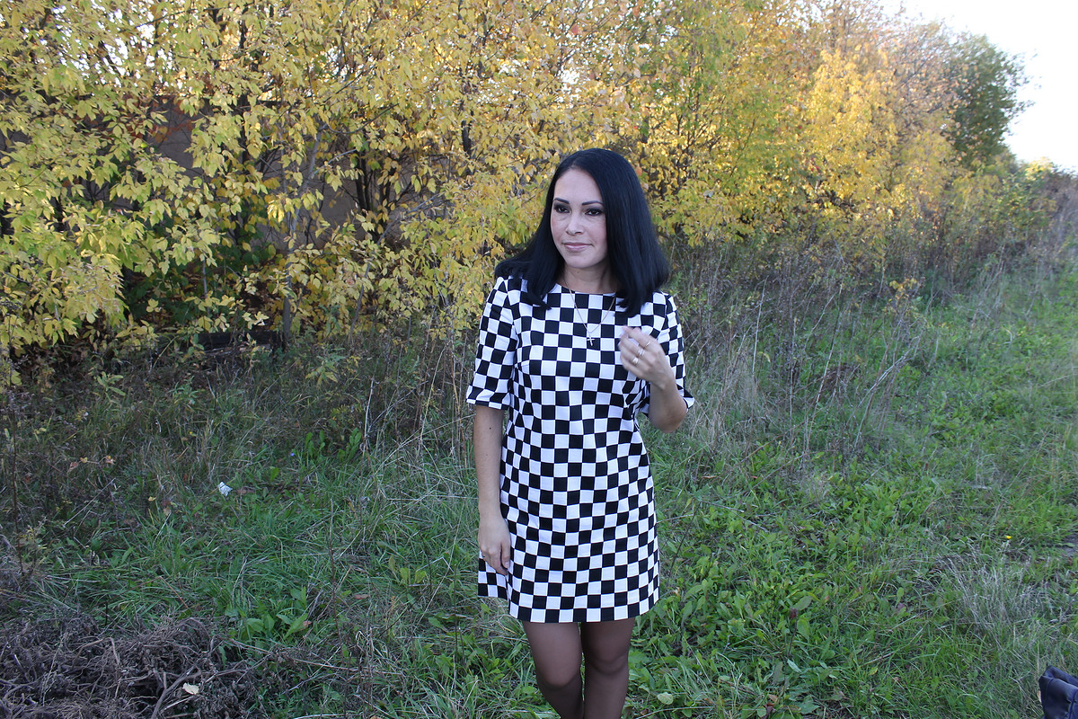 Шахматное платье. от natalek