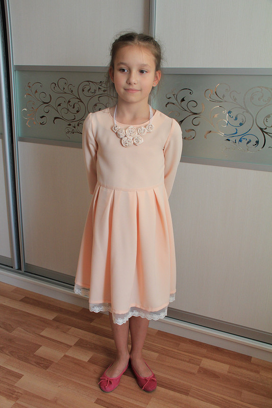Персиковое платье от dania_smile