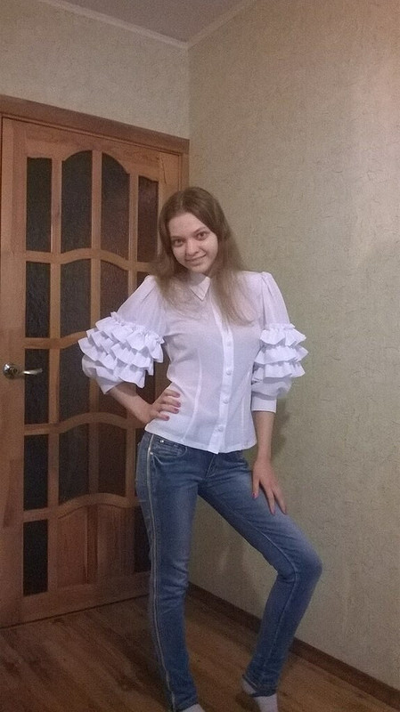 блузка-рубашка, стилизованная под фламенко от ElenaPetrovets