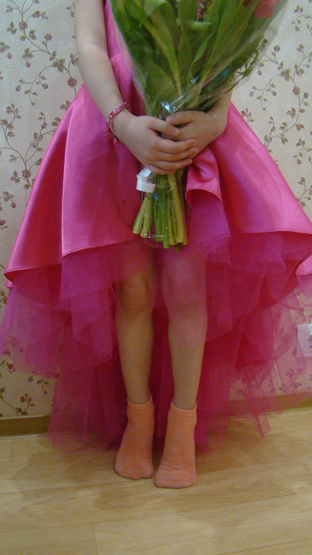 Вечернее детское платье с перепадом длины от Светлана Димитрович