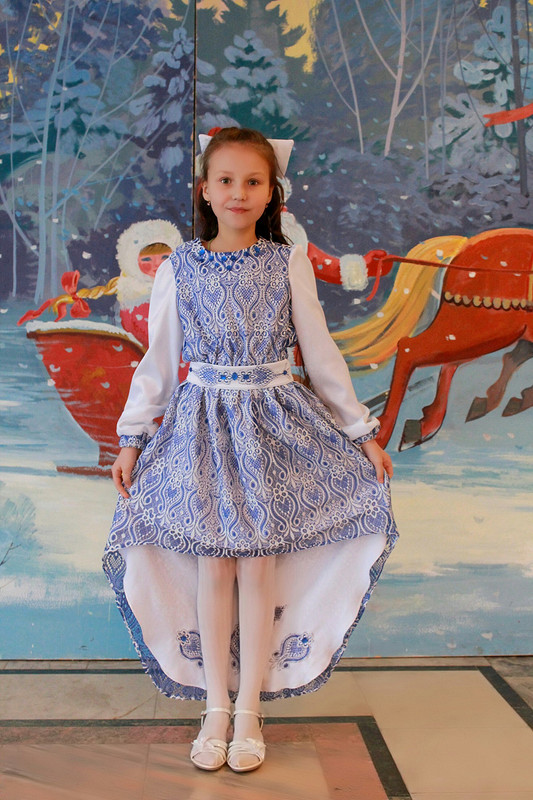 Новогоднее платье для дочери от Marussia)