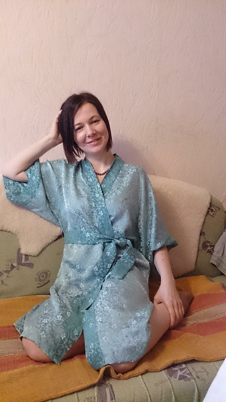 Шелковый халатик-кимоно от ta Mara
