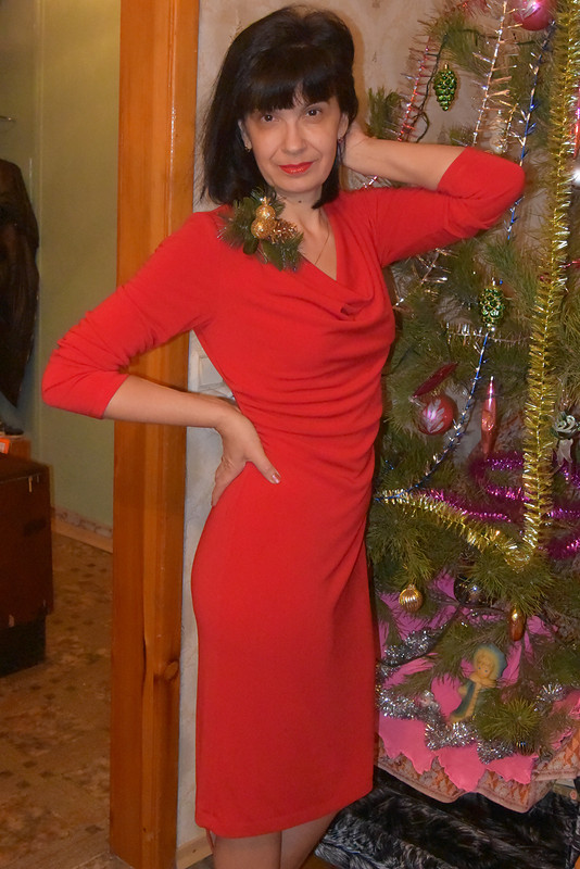 Красное новогоднее от Mochalka