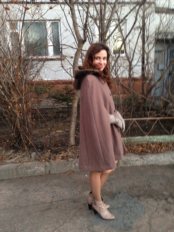 Теплая накидка вместо пальто от Natasha_NM