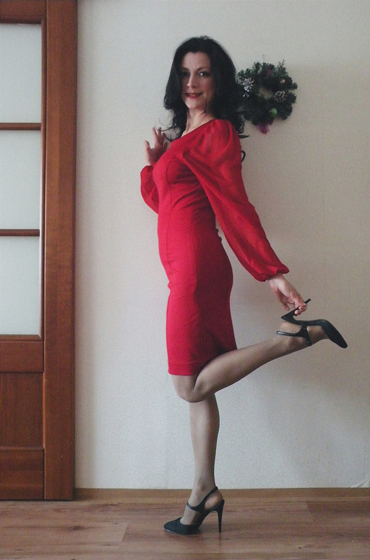 красное платье от TatyanaK