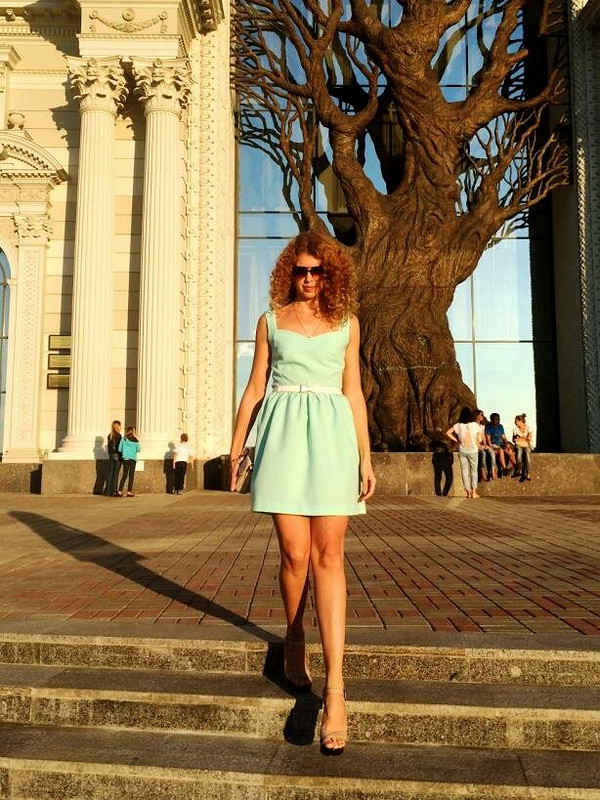 Платье мятного цвета от maria_lazareva