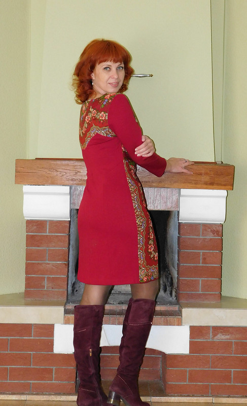 Платье из лоскута платка от lamazi qali