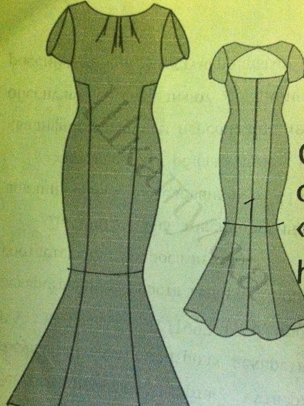 Платье с открытой спиной или Русалка без хвоста от evkube
