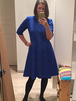 Синее платье)