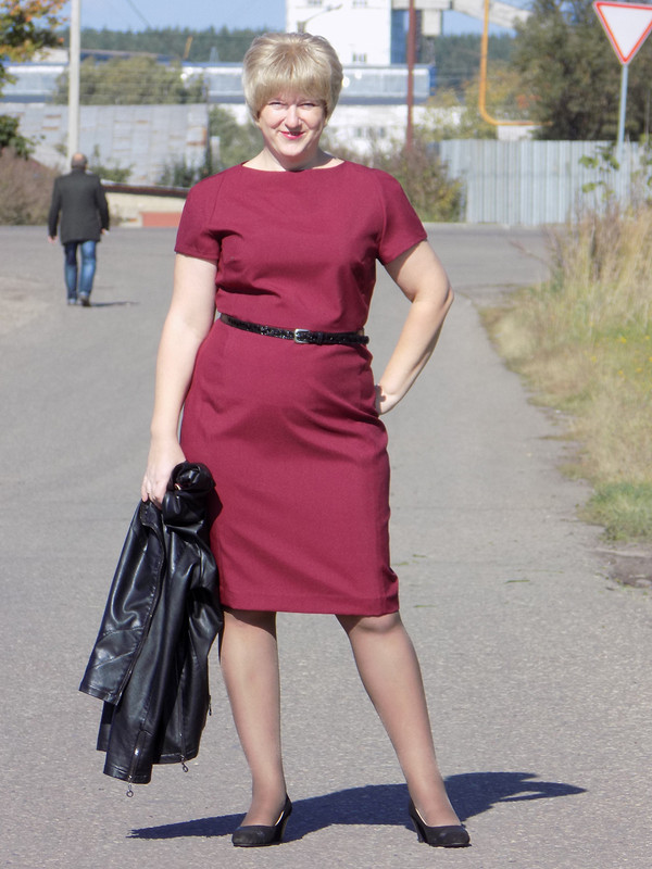 Платье бордо от varvaravladimirovna