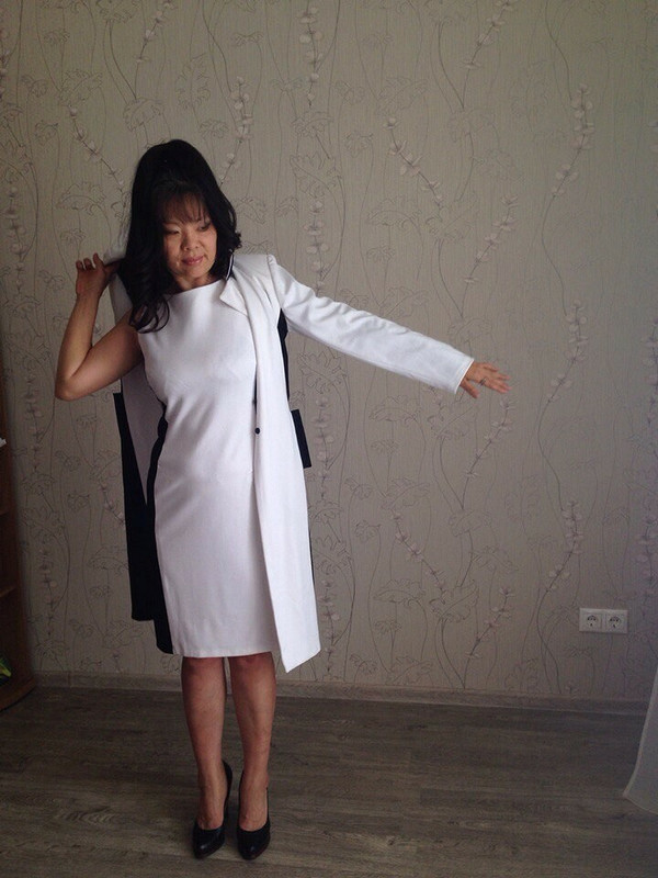 Платье-футляр и пальто от Marina-msc