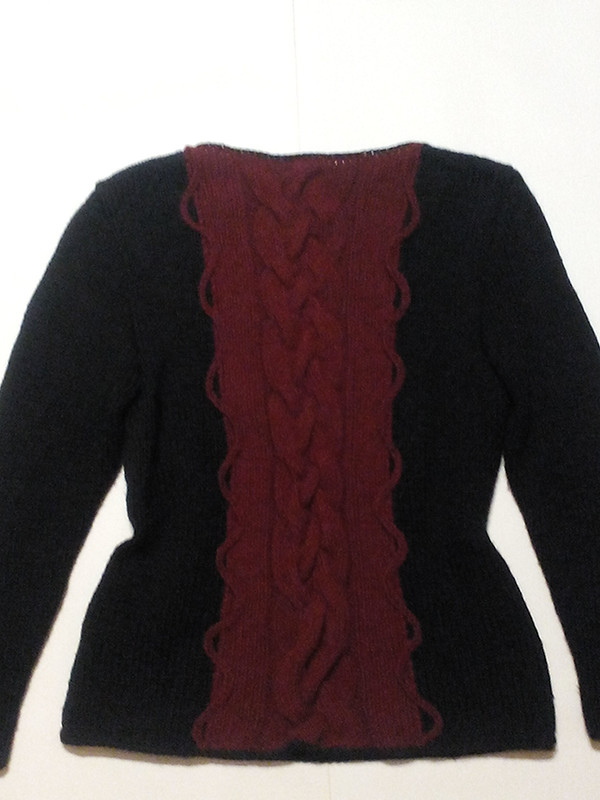 Пуловер с косами от Elenka 789