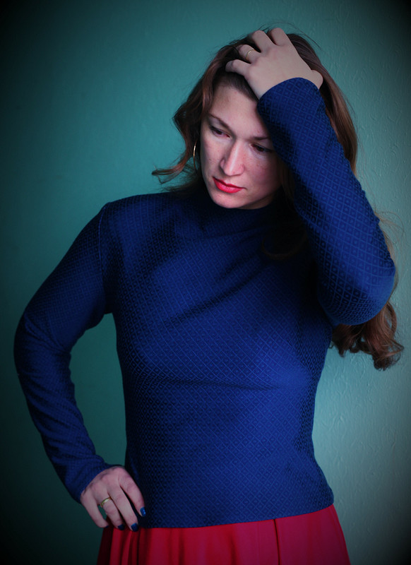 Синий пуловер от starshinova