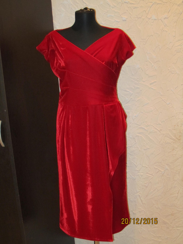 Красное бархатное платье от Натали1981