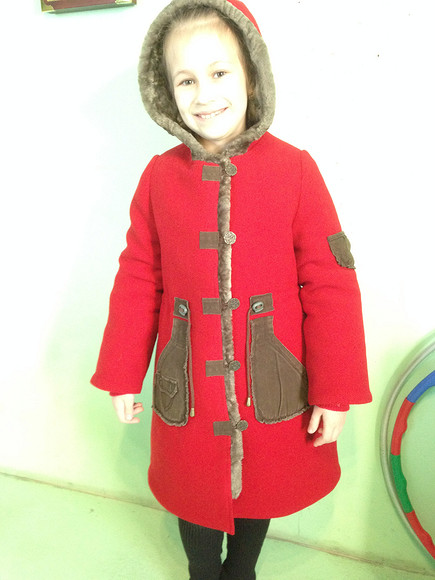 Переделка старой детской шубки в новое пальто на меху