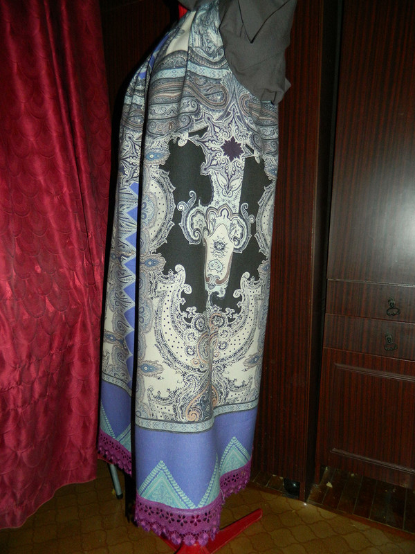 Платье из купона под павлово-посадский платок от Татьяна Мар