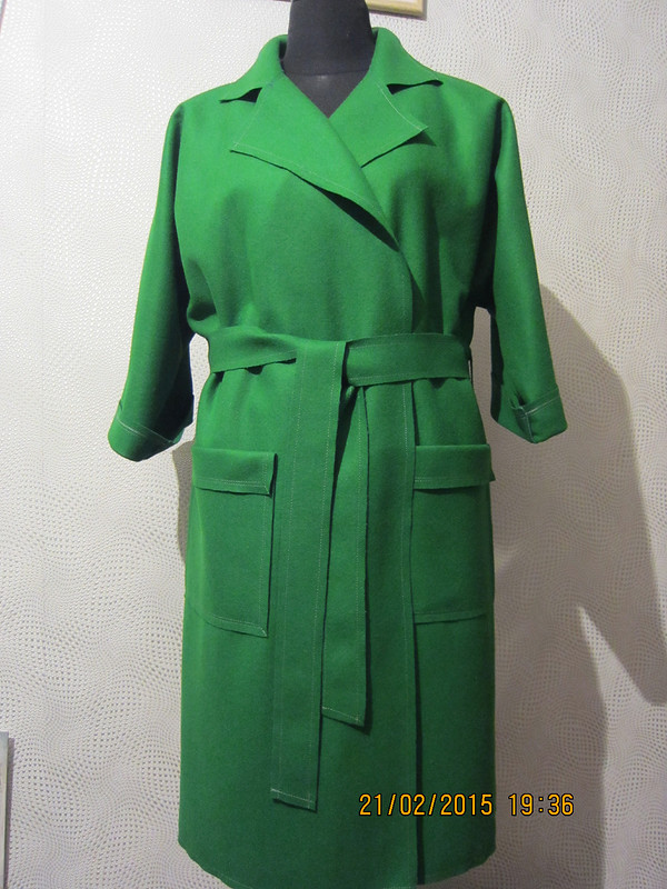 Зеленка....пальто-халат от Kima