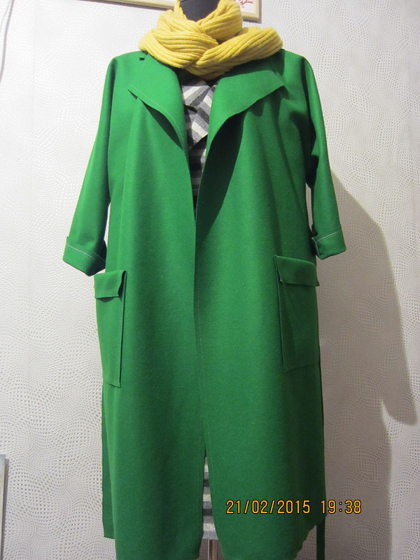 Зеленка....пальто-халат от Kima