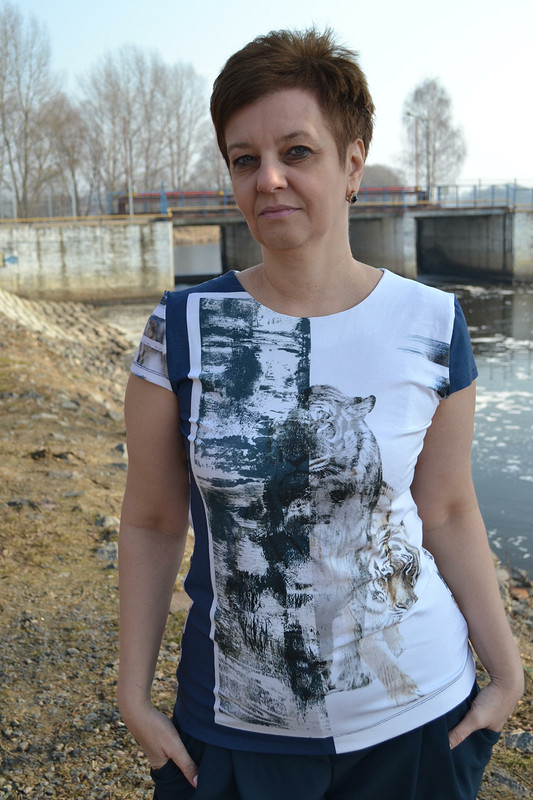 Пуловер с тиграми от Светлана Гасымова