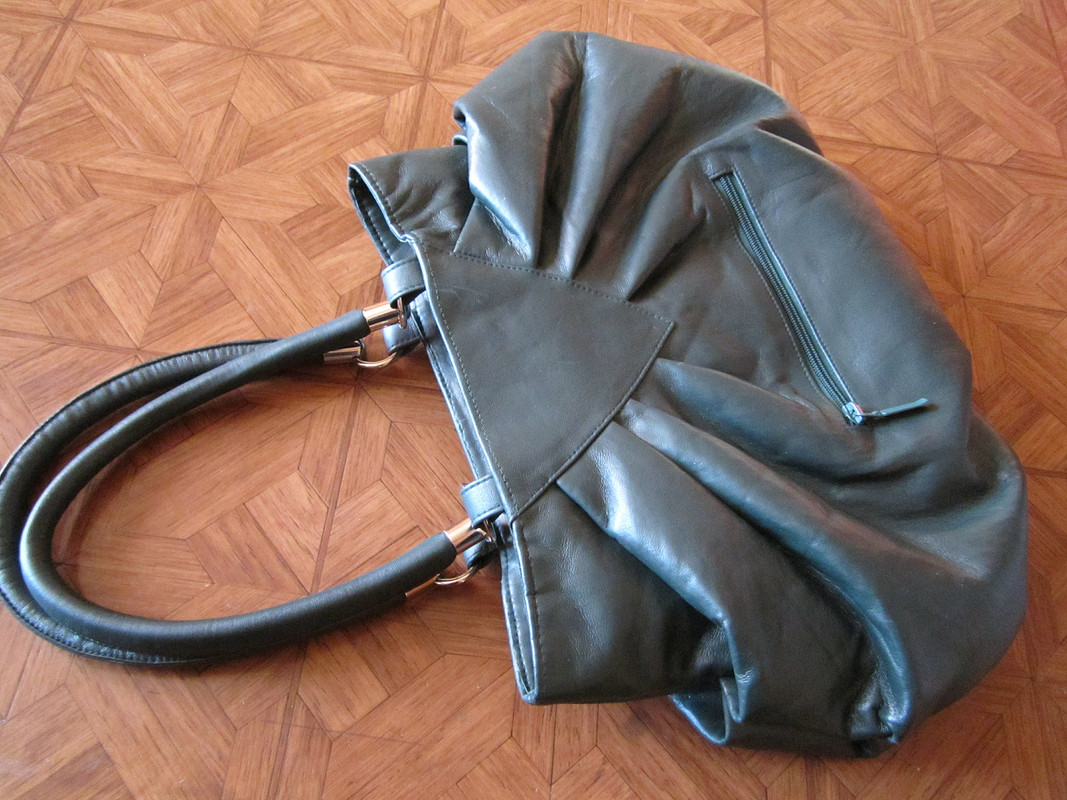 Зеленая сумка из натуральной кожи от Lyubov  Komissarova