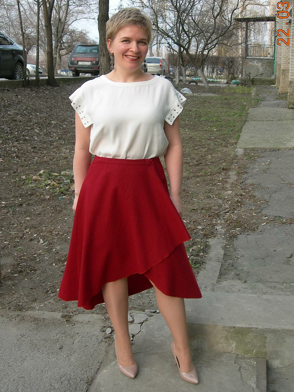 Красная юбка от marinakurochka