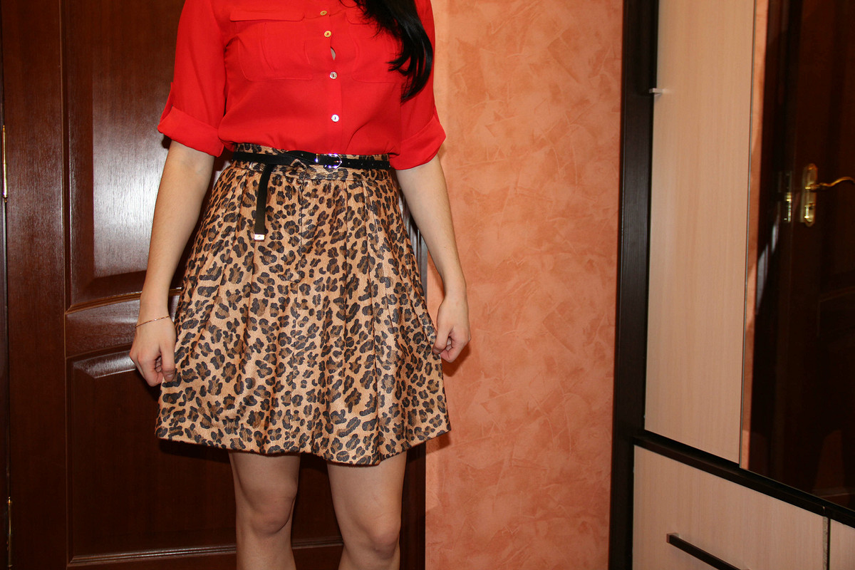 Леопардовая юбка от Anuta Yel