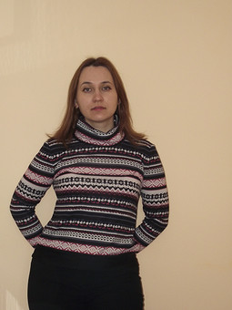 Пуловер с зимним узором