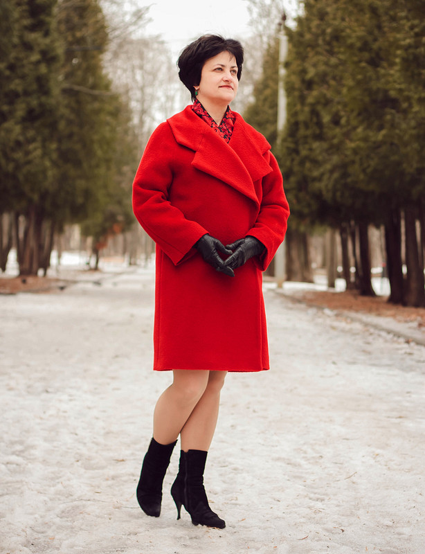 Красное пальто от AnnaSchukina