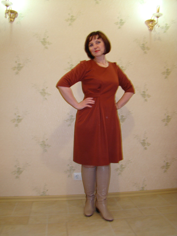 Рыжее платье от _Елена