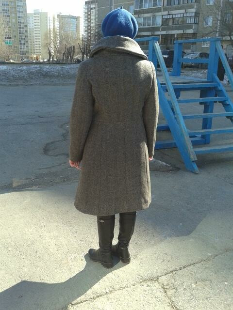 Пальто с укладкой от УЛЕНА