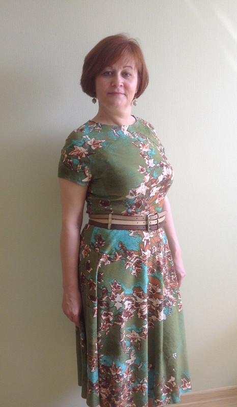 Весеннее платье с осенним принтом от Helga50