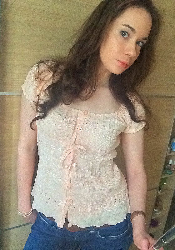 Персиковая блуза от Марина_Е