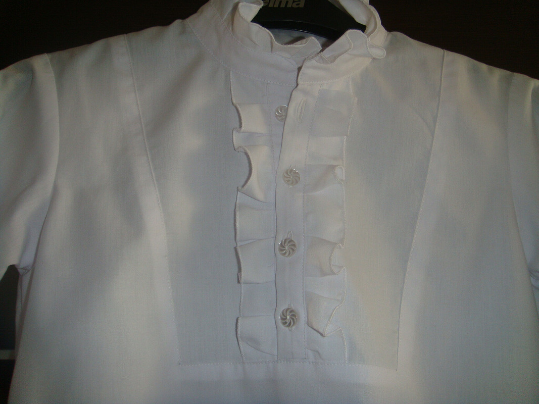 Белая блузка на 9 мая от larusya