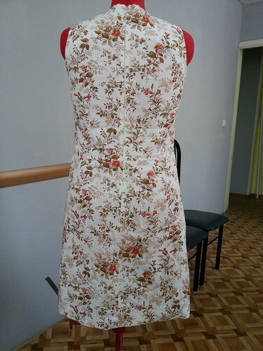 Льняное платье в цветочек от verabrilina