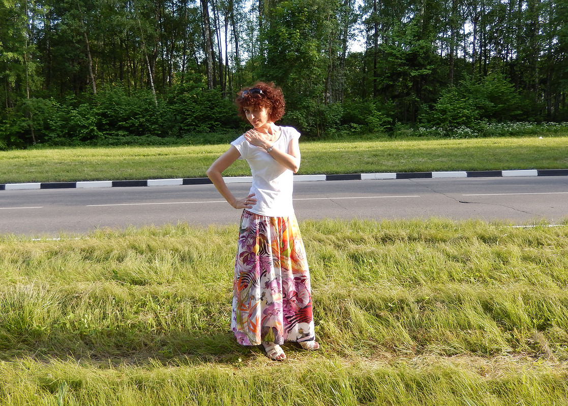 Летняя юбка на кокетке от julia.golubkova