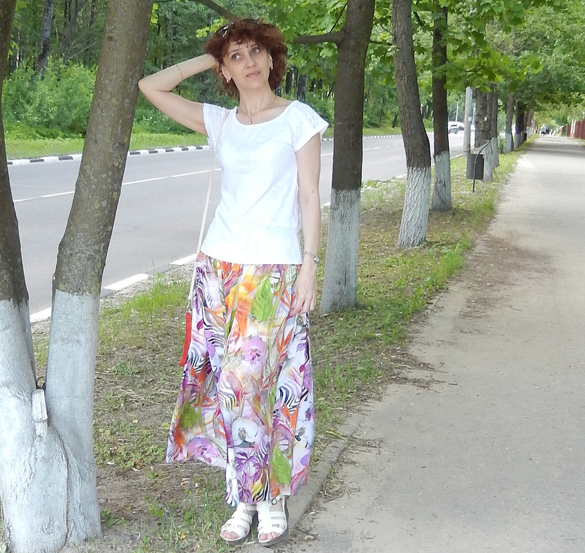 Летняя юбка на кокетке от julia.golubkova