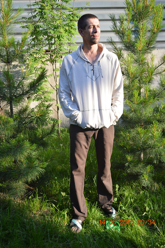 Мужская льняная рубашка от lisenokdocha2013