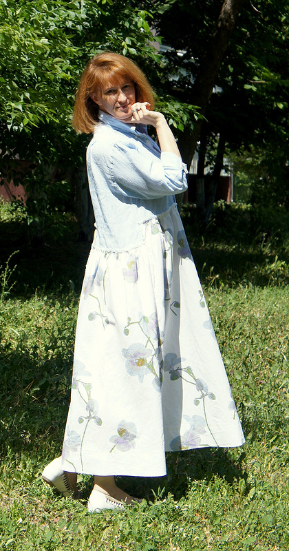 БОХО-платье с орхидеями от 09cherry69