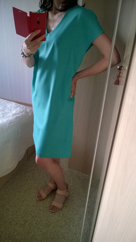 Удобное зеленое платье от Lianchik