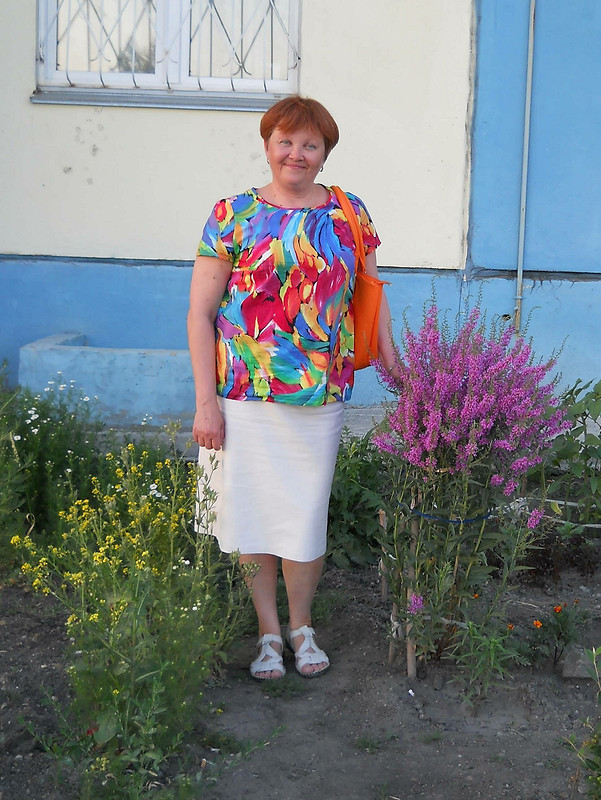 Радужная блузка от Lenusya605