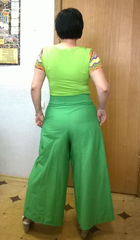 Юбка-брюки «Зеленый кузнечик». Мой первый опыт шитья от Nikol1980