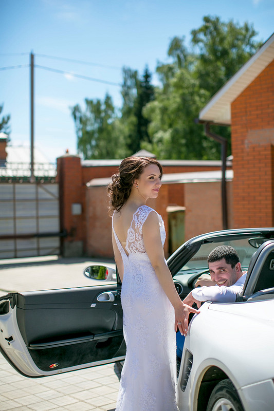 Свадебное гипюровое платье от Zagorelaya