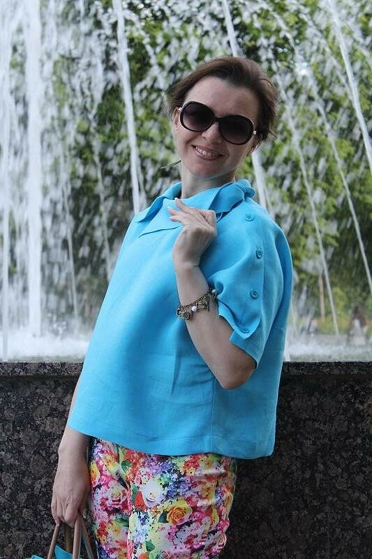 Блуза с рукавами-кимоно 6/2015_106 от Алевтина Золотова