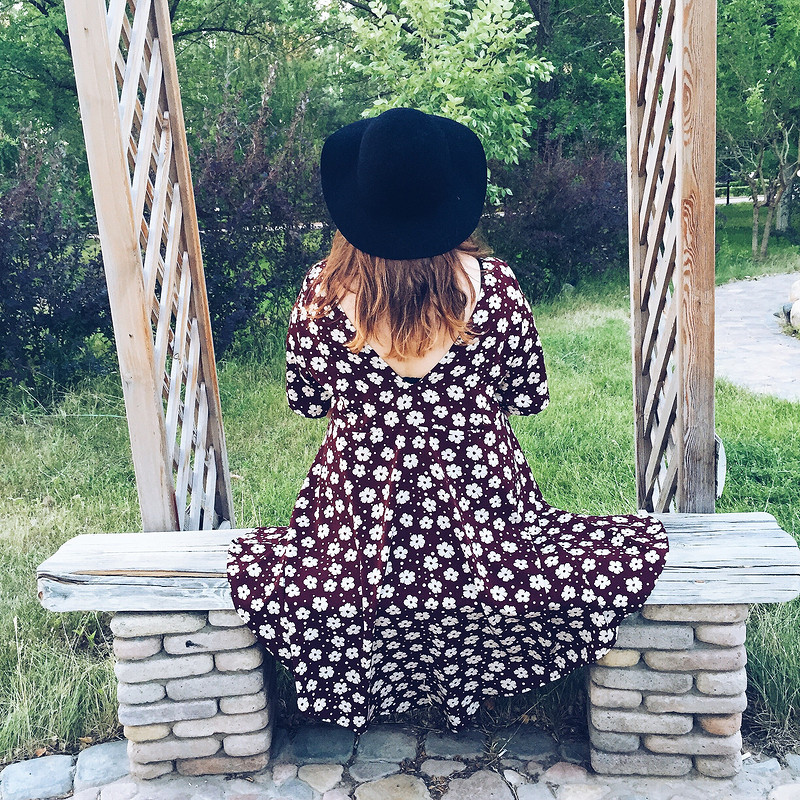 Платье с асимметричной юбкой от Daria_Garbuz