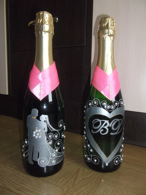 Свадебные бокалы и шампанское от Ирина Анатольена
