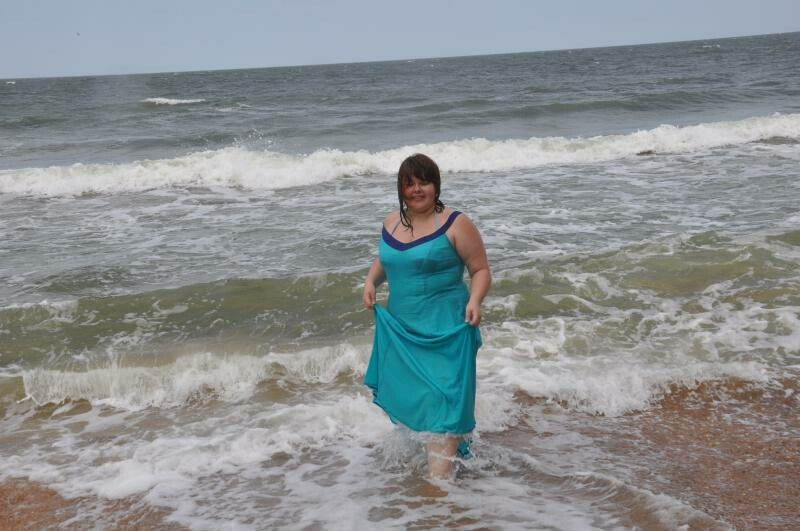 Морская Марина в платье цвета морской волны от LjudVik