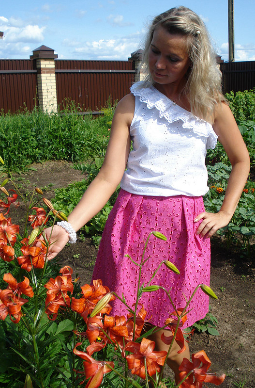 Fuchsia colour skirt от Olga_Tr