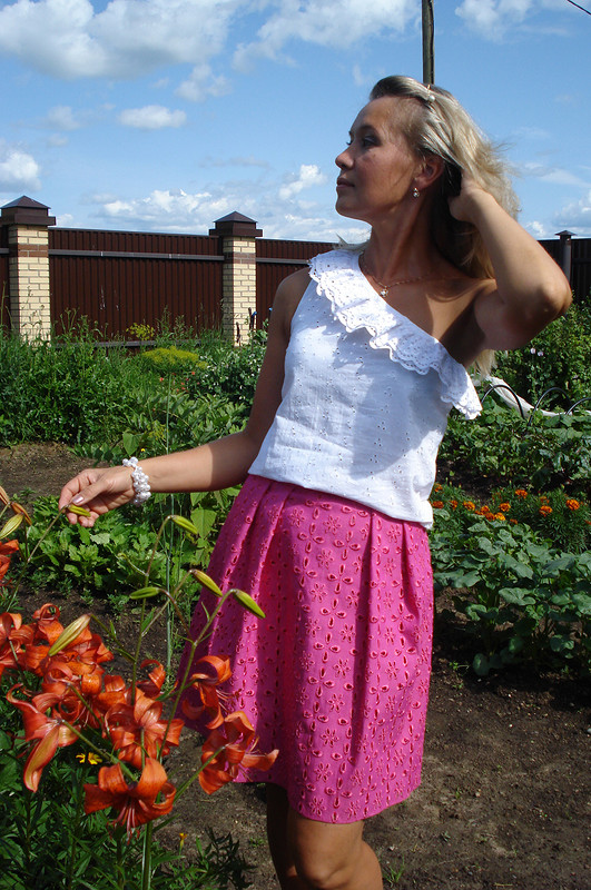 Fuchsia colour skirt от Olga_Tr
